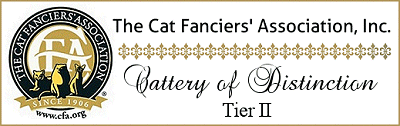 CFA Cattery of Distinction Tier II